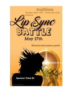 MM Lip Synch battle flyer 1 of 1