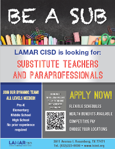Be a Sub in LCISD