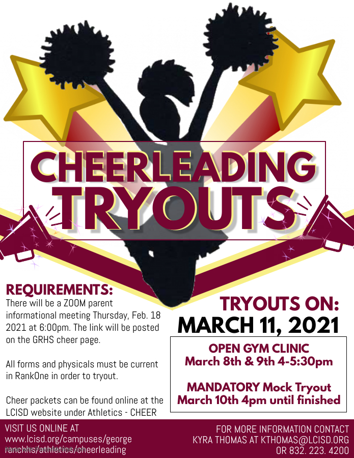Cheer Tryout Flyer - Made with PosterMyWall