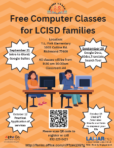 Free Computer Classes Flyer