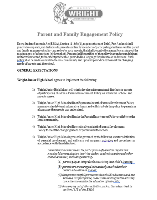 Parent and Family Engagement Policy Page 1