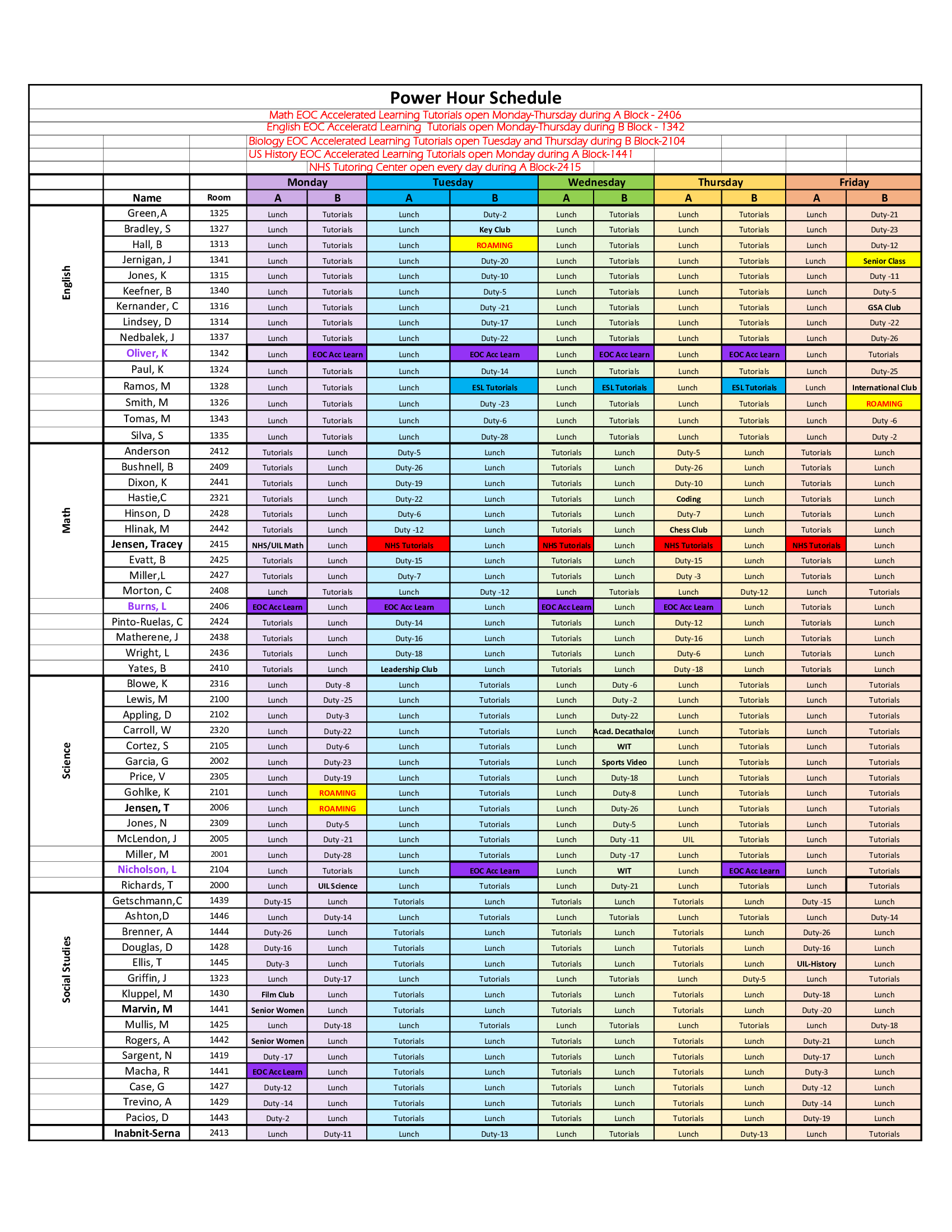 Power Hour teacher schedule 21-22  revised 8_17_21 (2) 1 of 3