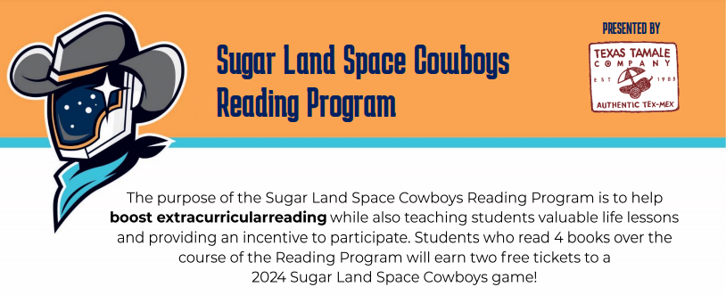 Sugar Land Space Cowboys Reading Program 2024