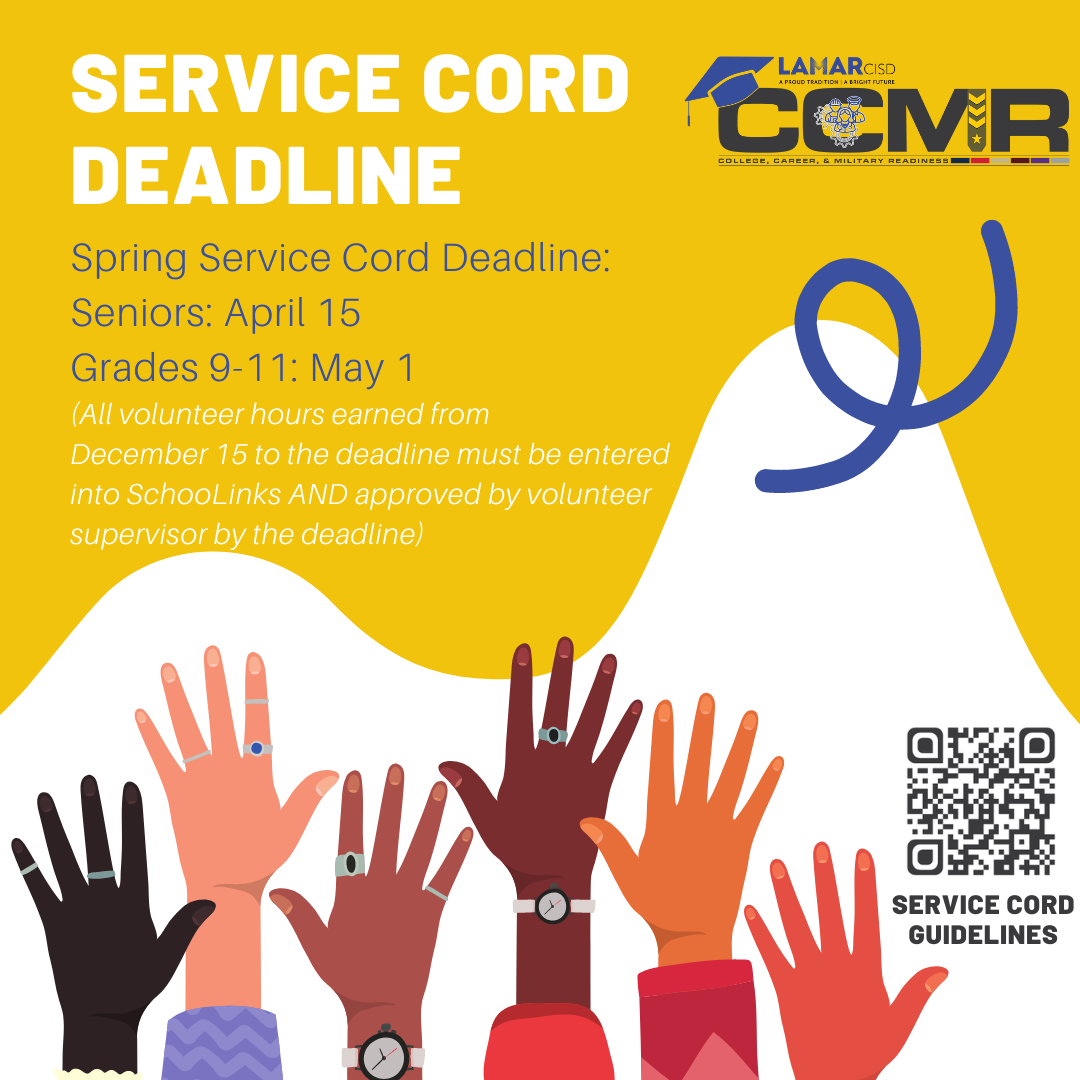 Spring Service Cord Deadline