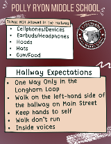 PRMS Hallway Rules (8.5 &#215; 11 in)